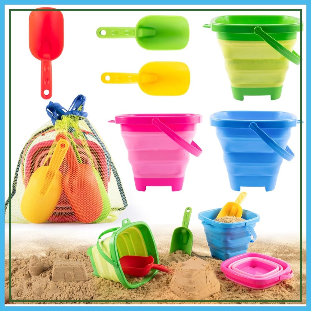 Water Bag Collapsible - Collapsible Beach Toys, 3 Pack Foldable