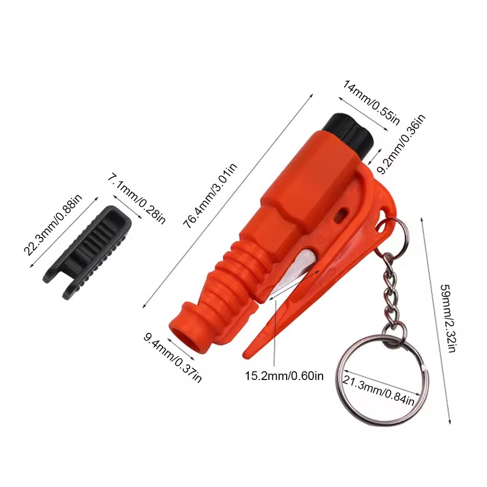 Safety Hammer Car Escape Tool  - Rescue Rope Throw avaliação e preço