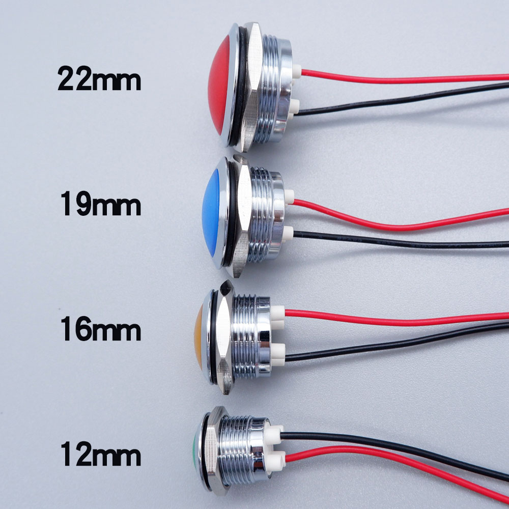 Metal LED Indicator Light 12mm - Signal Panel Orange avaliação e preço
