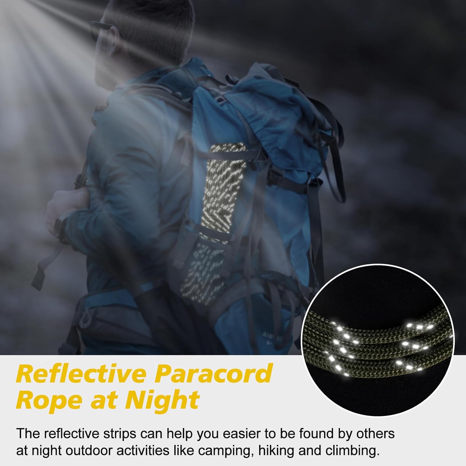 1000lb Reflective Paracord 4mm - Para Cord 1000Ft avaliação e preço