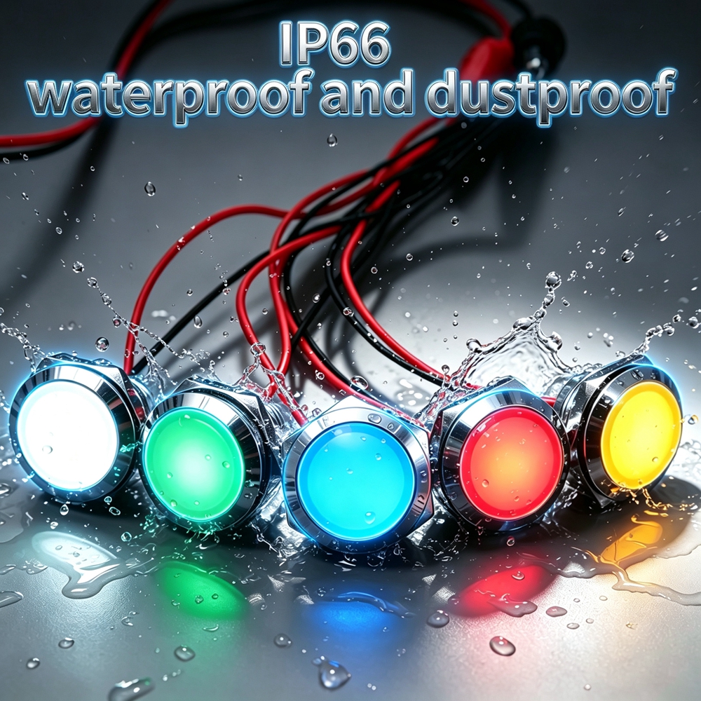12mm 16mm 19mm 22mm Metal LED  - Signal Panel Orange avaliação e preço