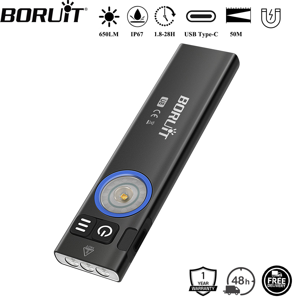 BORUiT U8 650LM EDC LED Flashl - Fishing Kit Compact avaliação e preço