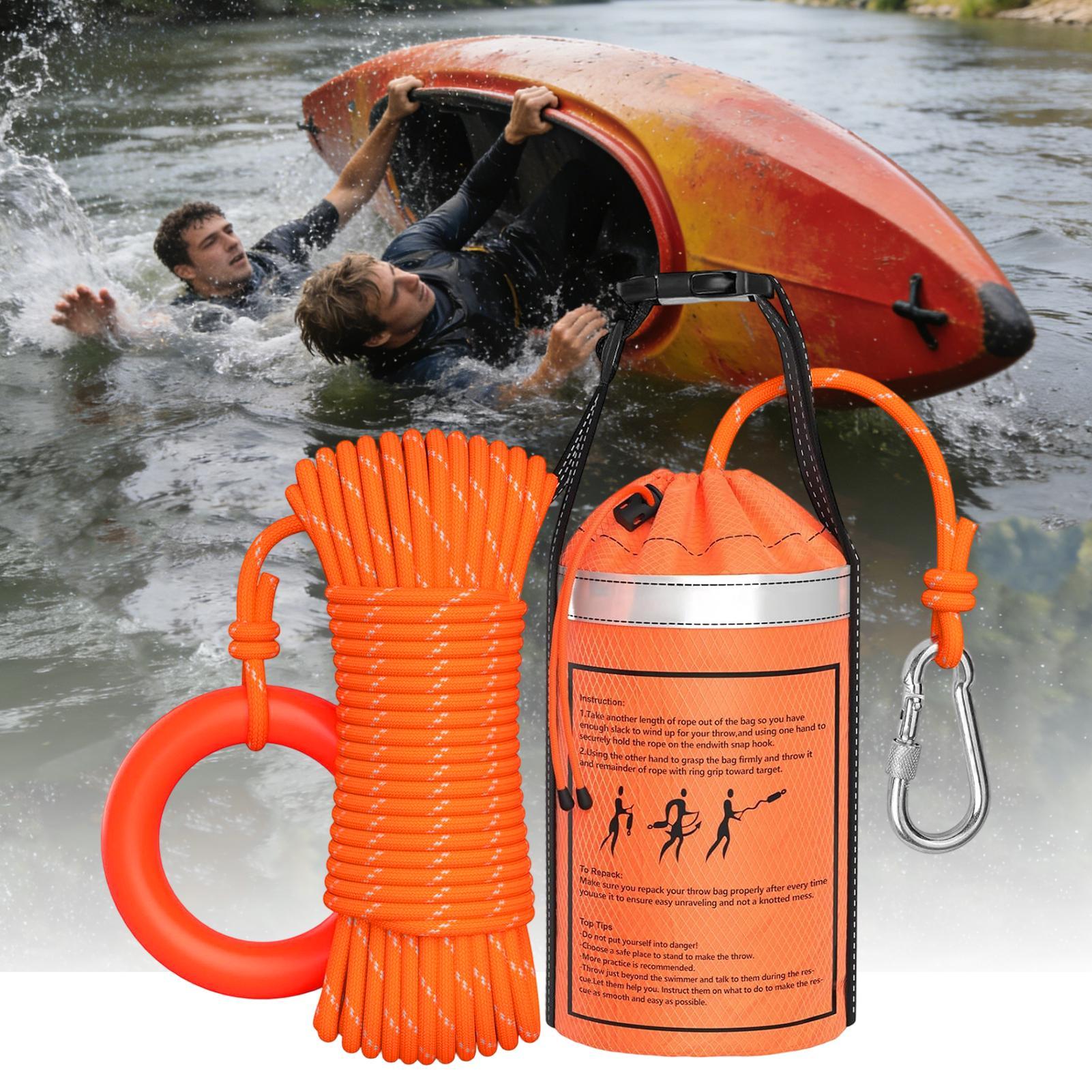Water Rescue Throw Bag With Ro - Rescue Rope Throw avaliação e preço