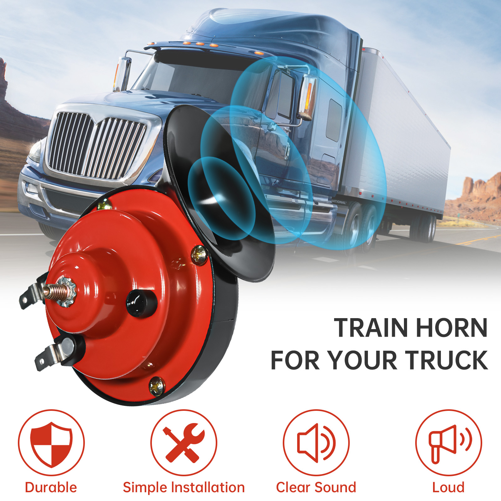 12V Super Loud Train Horns 300 - Emergency Whistle Loud avaliação e preço