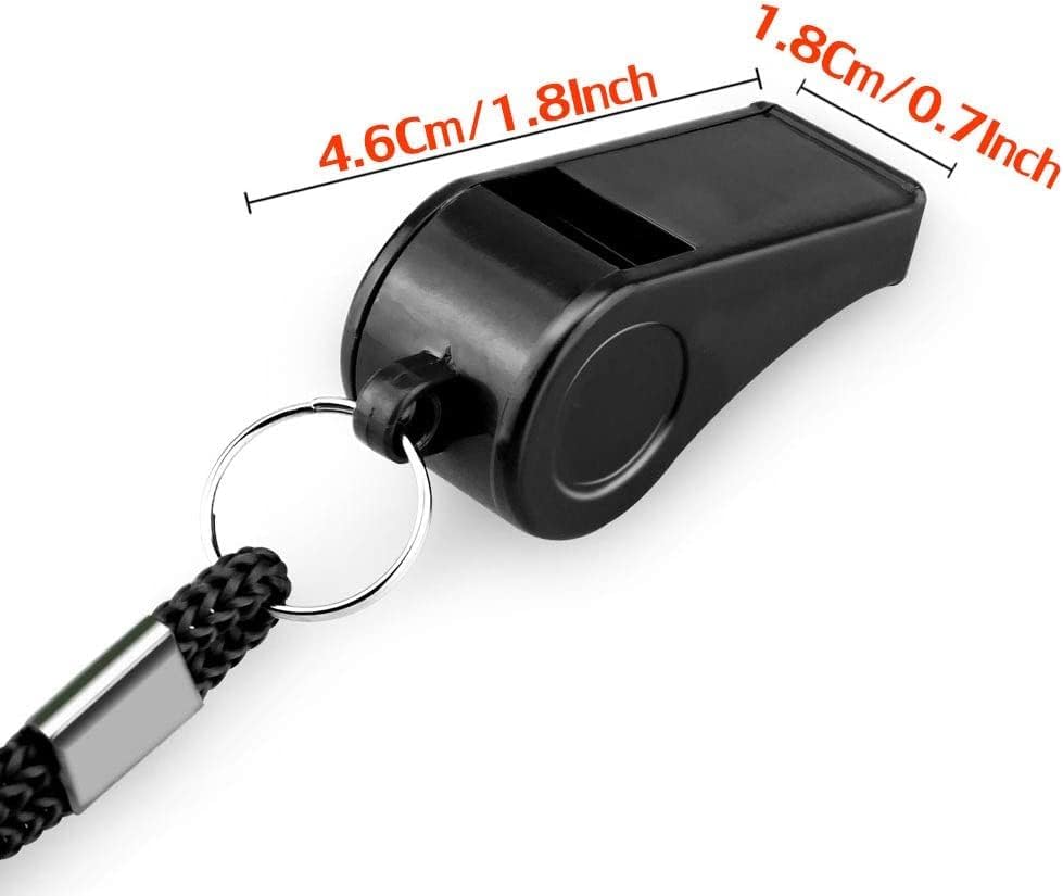Whistles with Lanyard for Refe - Emergency Whistle Loud avaliação e preço