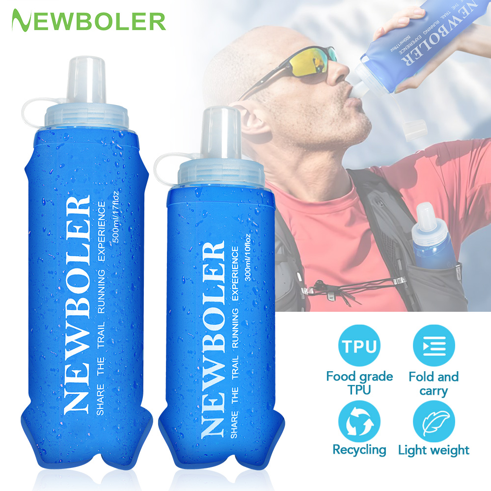 NEWBOLER 300/500ML Water Bottl - Water Bag Collapsible avaliação e preço