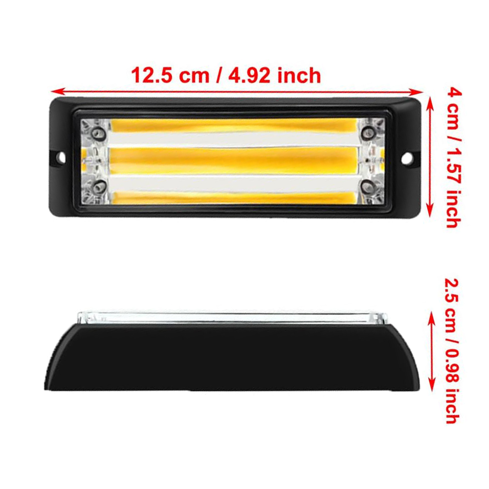 2pcs COB LED Warning Light Eme - Sos Light Strobe avaliação e preço