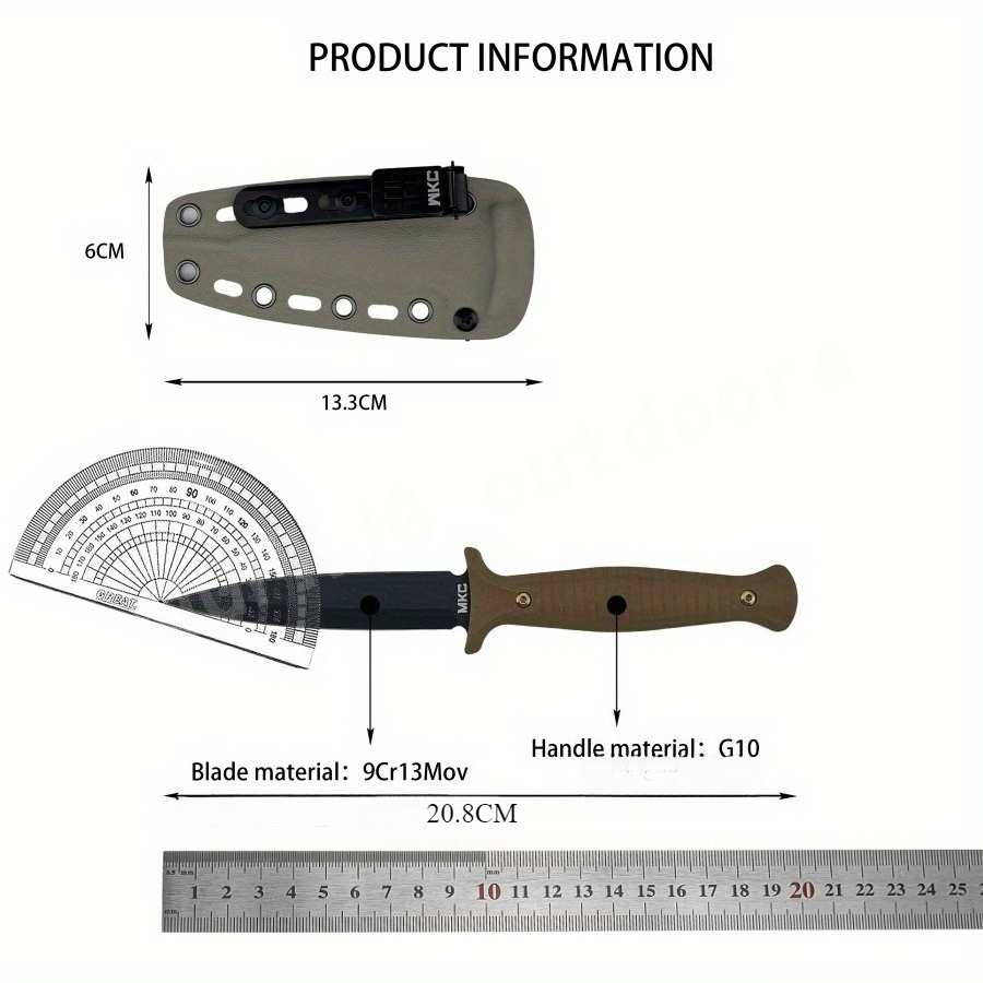 High Hardness MKC V24 Fixed Bl - Bushcraft Knife Fixed avaliação e preço