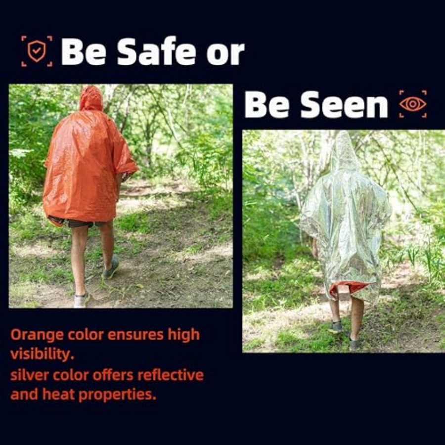 Thickened Emergency Rain Ponch - Emergency Poncho Rain avaliação e preço