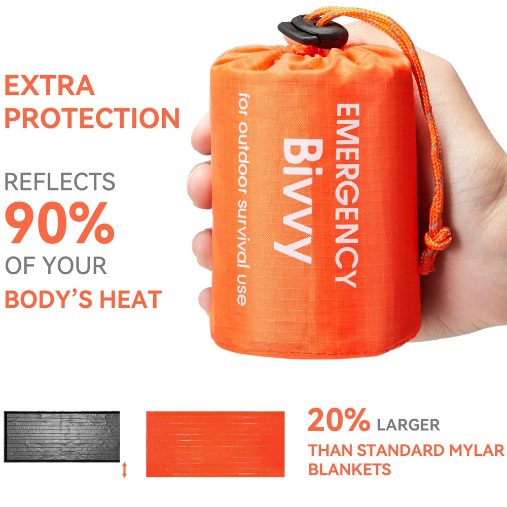Emergency Sleeping Bag Surviva - Emergency Mylar Tent avaliação e preço