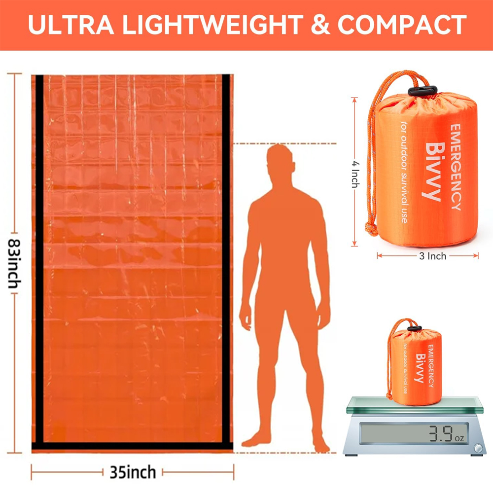Emergency Sleeping Bag Surviva - Emergency Mylar Tent avaliação e preço