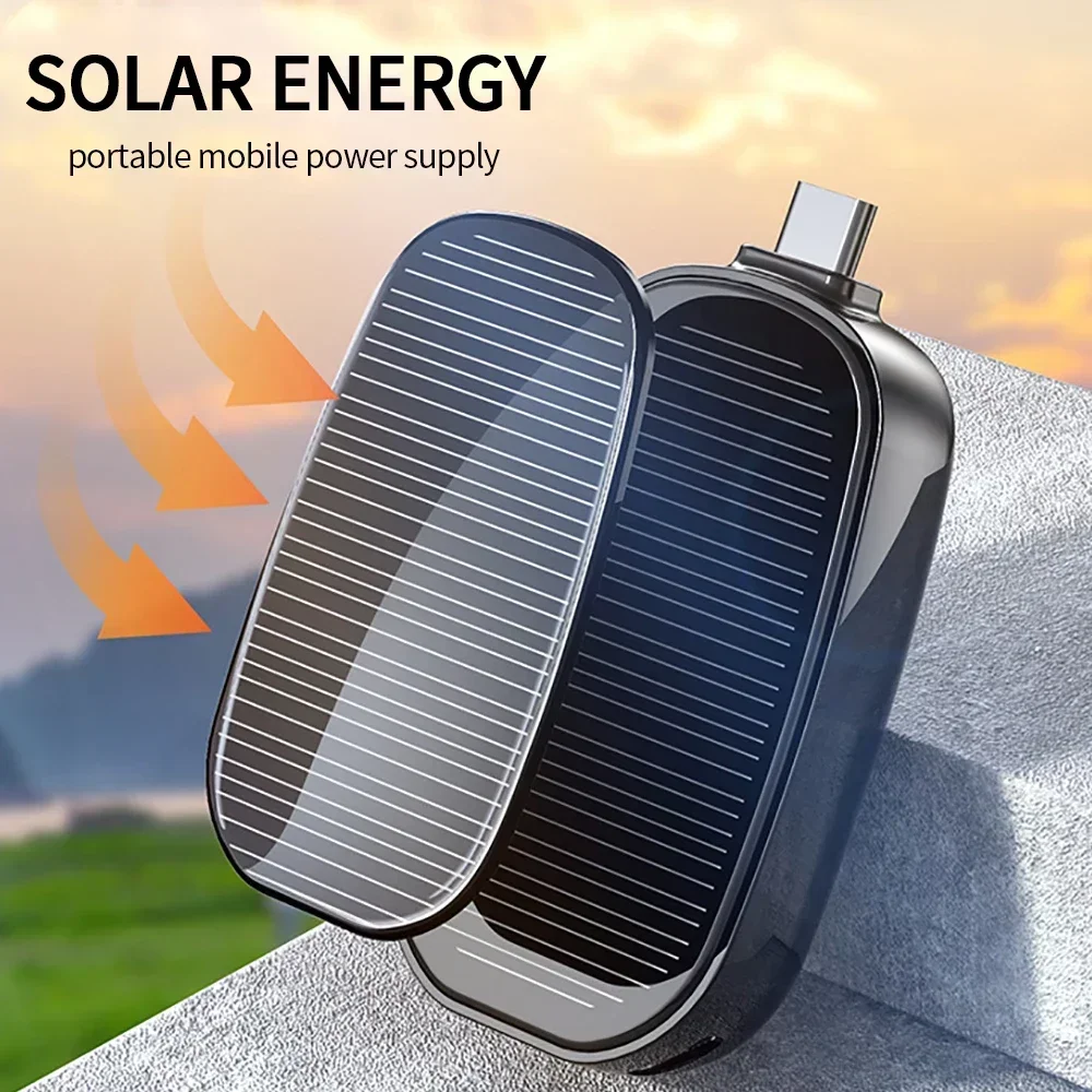 1200mAh Solar Mini Power Bank  - Solar Emergency Charger avaliação e preço