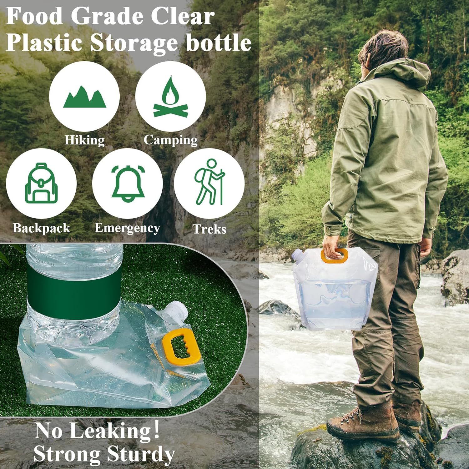1.3 Gallon Collapsible Water S - Water Bag Collapsible avaliação e preço