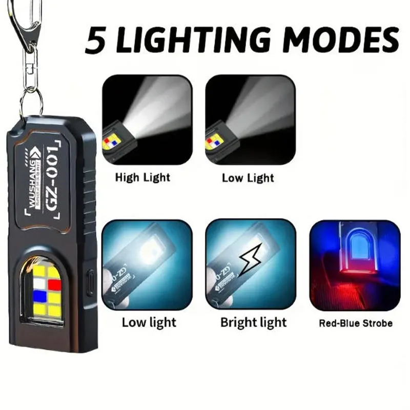 LED Keychain Flashlight Type C - Fishing Kit Compact avaliação e preço