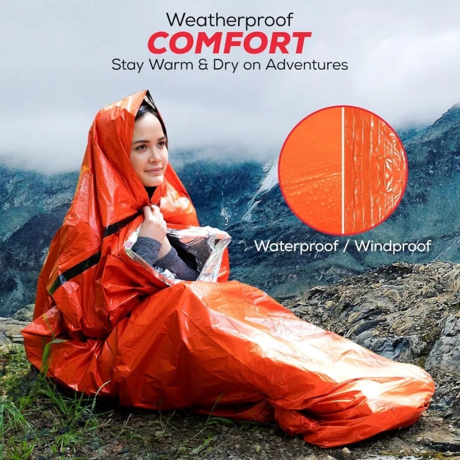 1PC Anti-rain Emergency Sleepi - Emergency Mylar Tent avaliação e preço