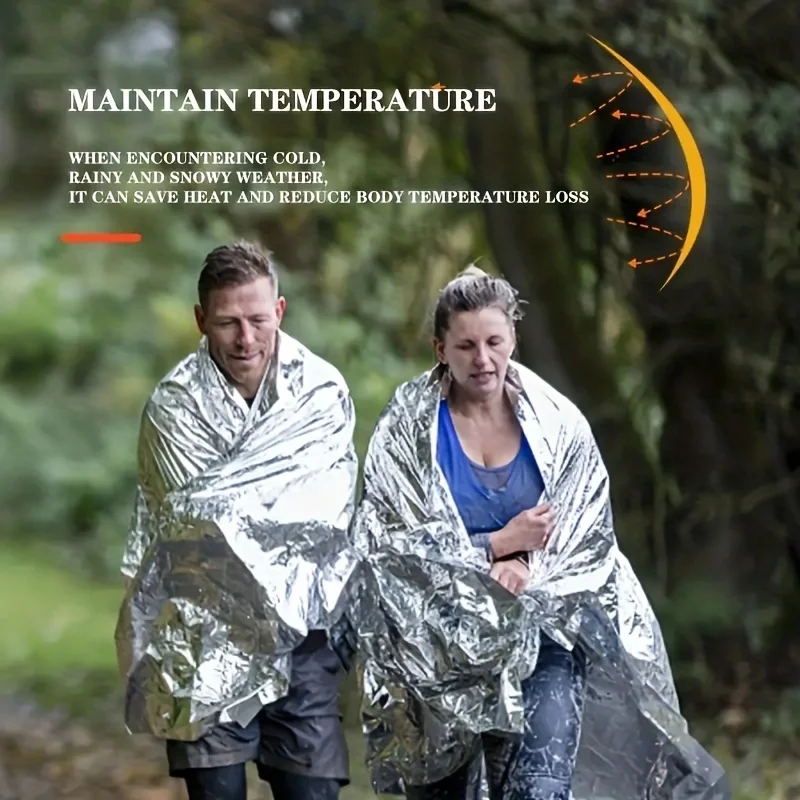 1pcs Outdoor survival portable - Survival Blanket Reflective avaliação e preço