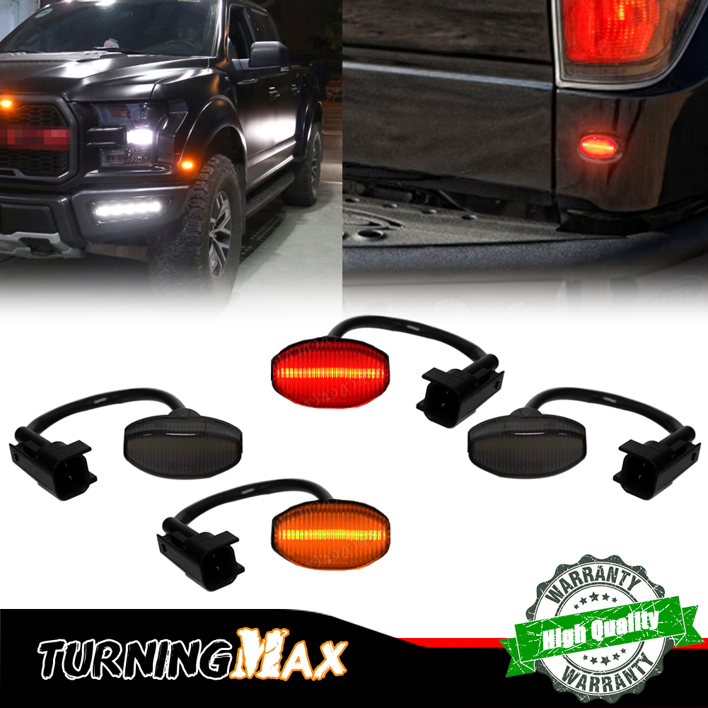 4PCS Smoked Lens Front Amber & - Signal Flare Kit avaliação e preço