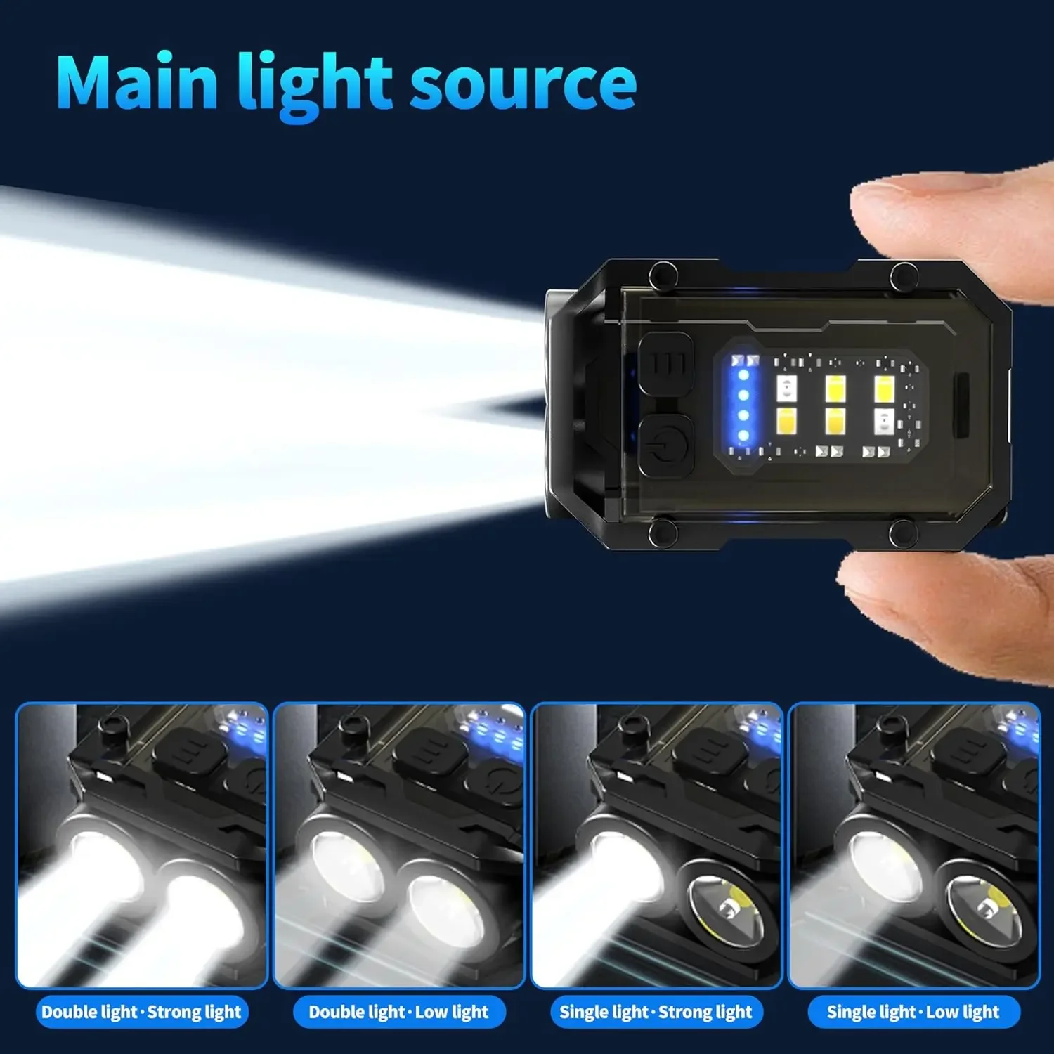 Mini COB Keychain Flashlight,C - Fishing Kit Compact avaliação e preço