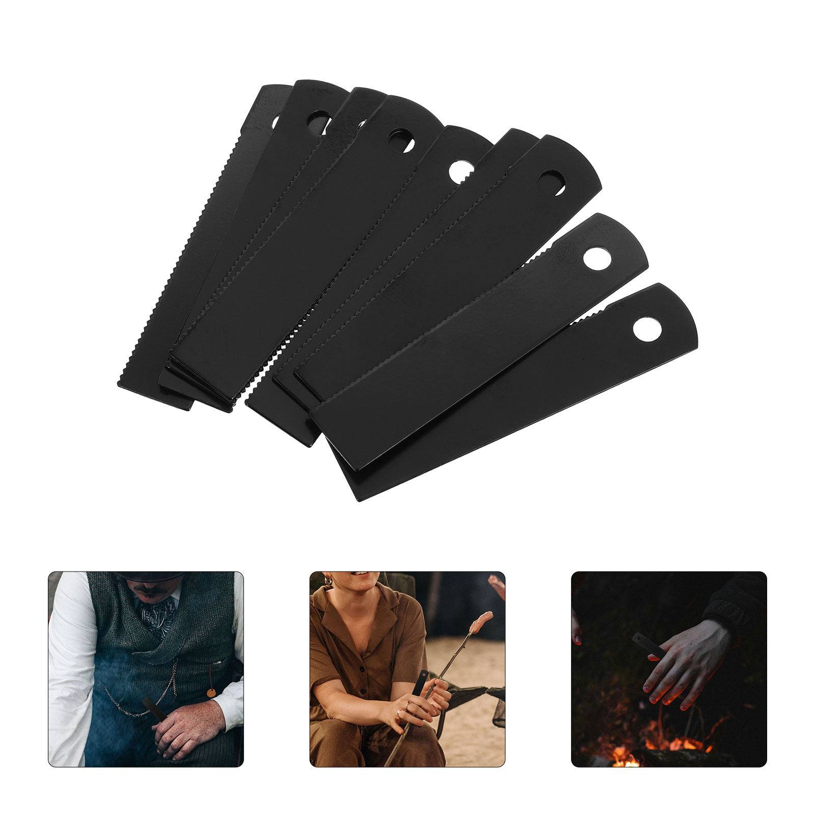 10Pcs Serrated Flint Fire Scra - Fire Starting Kit avaliação e preço
