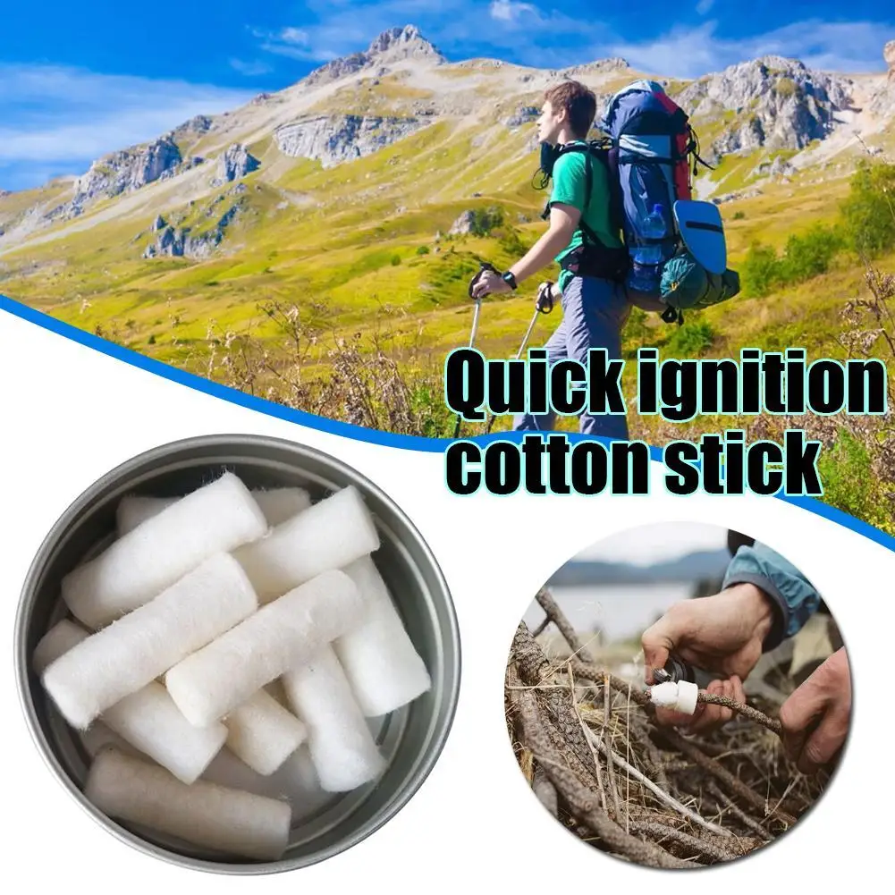 12pcs Outdoor Camping Paraffin - Fire Starting Kit avaliação e preço