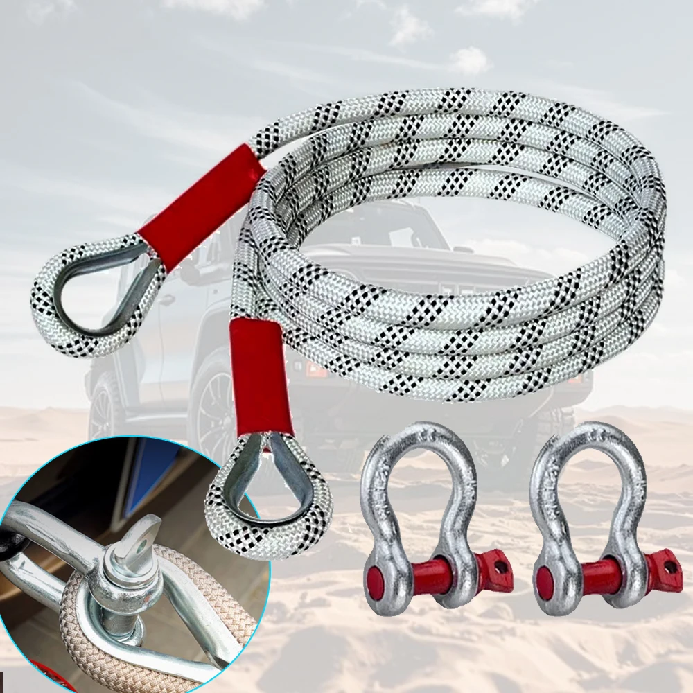 New Car Tow Strap 4x4 Offroad  - Rescue Rope Throw avaliação e preço