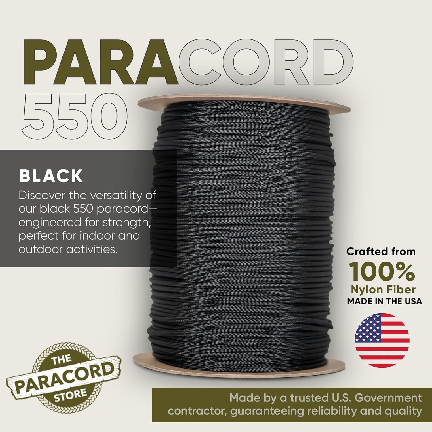 Type III 550 Paracord 1000 FT  - Para Cord 1000Ft avaliação e preço