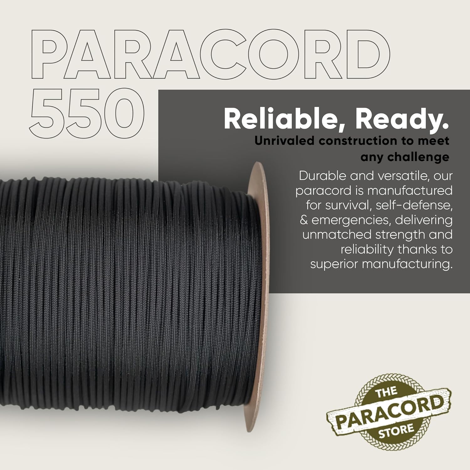 Type III 550 Paracord 1000 FT  - Para Cord 1000Ft avaliação e preço