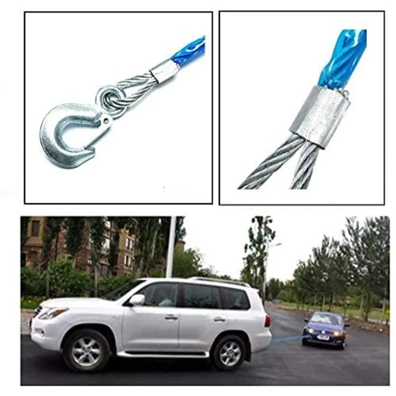 Car Towing Rope 3-7 Tons Steel - Rescue Rope Throw avaliação e preço