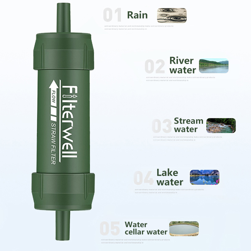 Outdoor Water Filter Straw Min - Water Purification Straw avaliação e preço