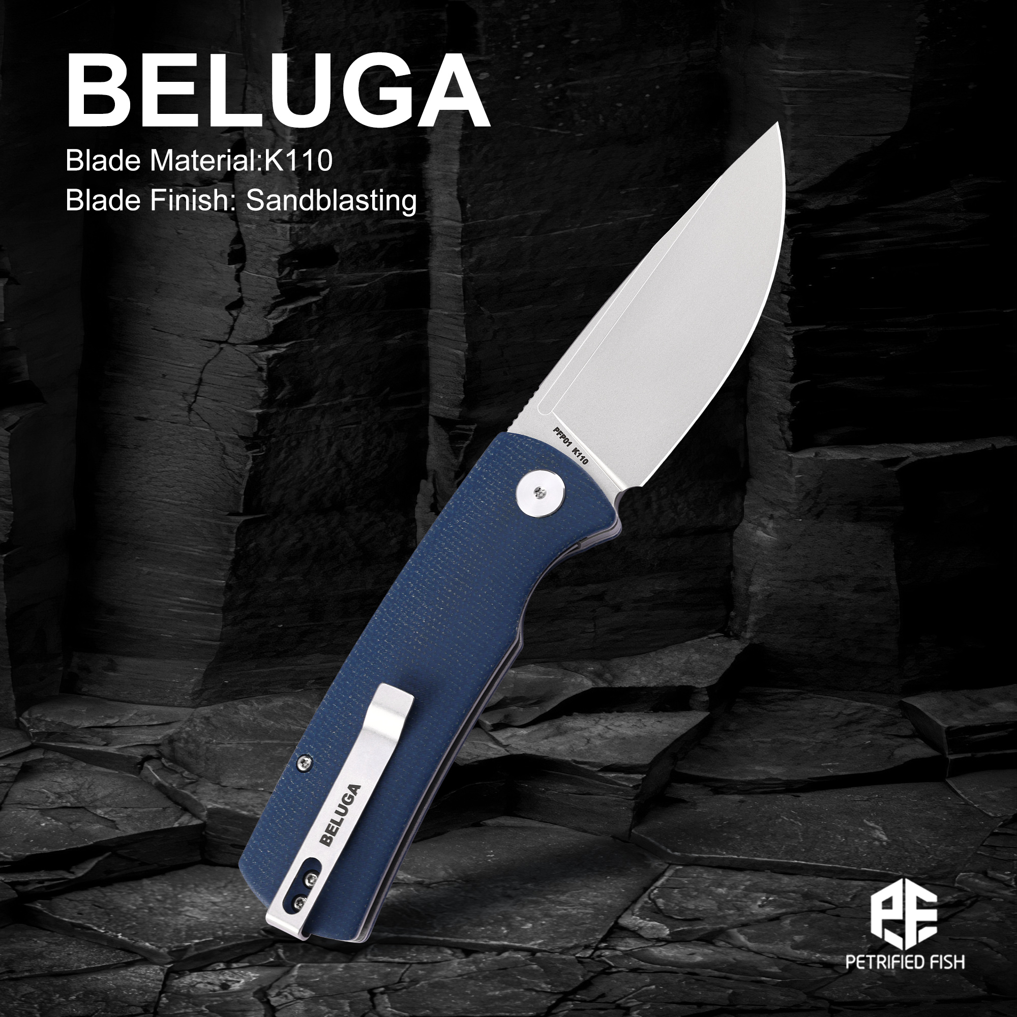 Petrified Fish Beluga PFP01 Qu - Bushcraft Knife Fixed avaliação e preço