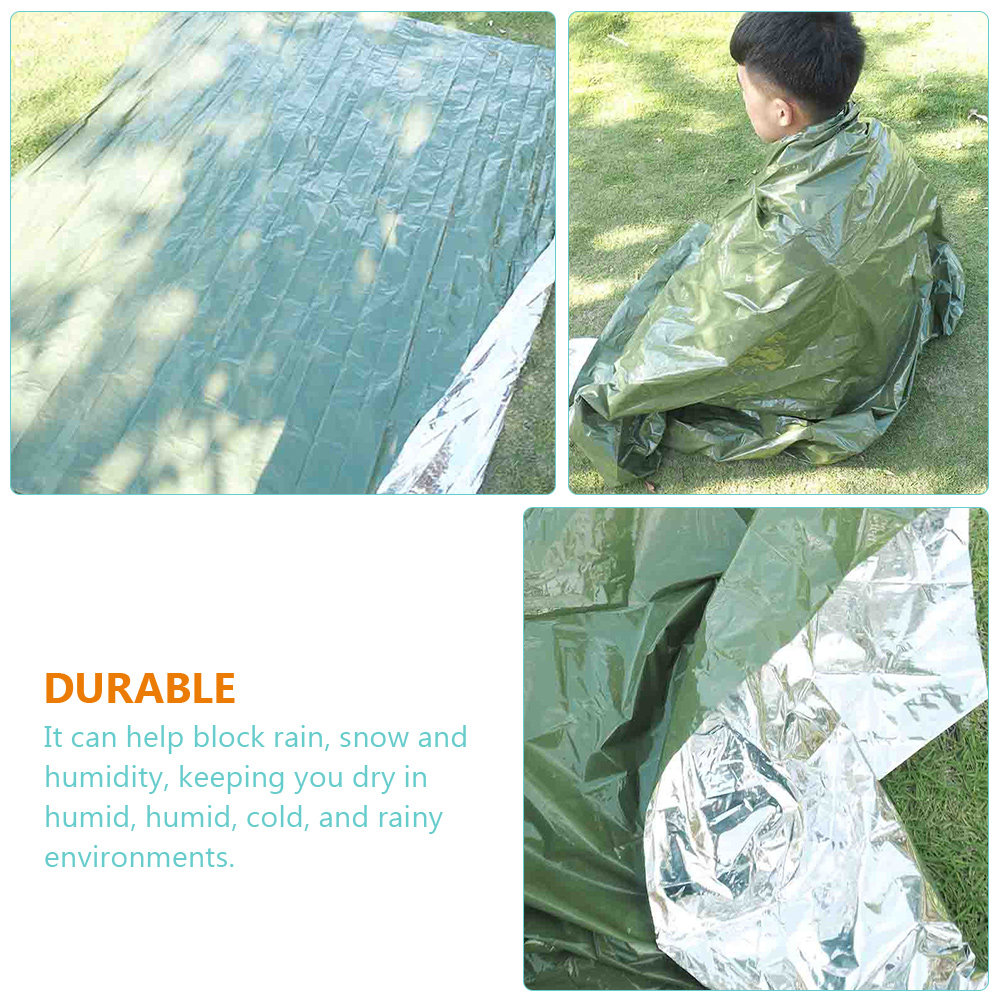 3Pcs Outdoor Emergency Thermal - Survival Blanket Reflective avaliação e preço