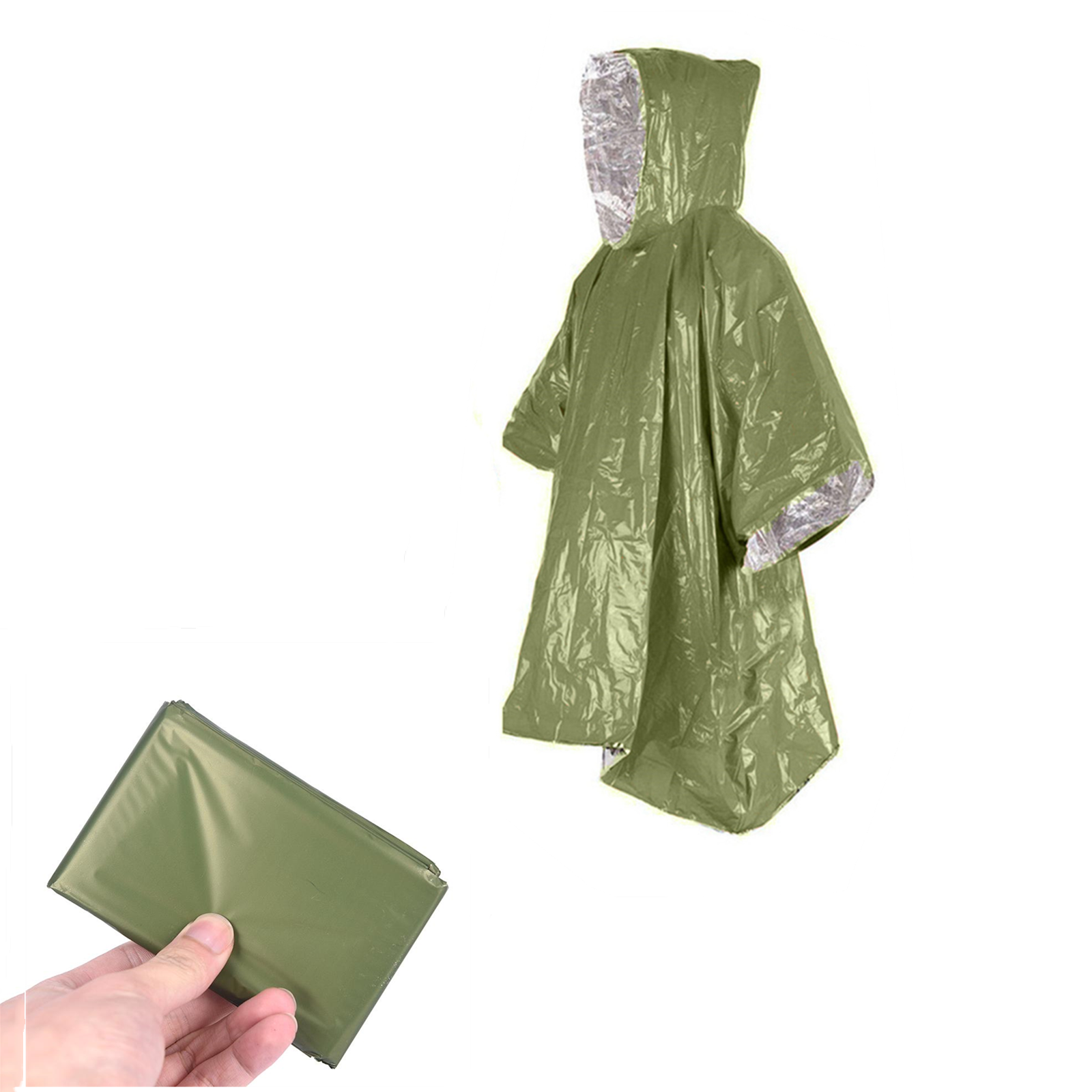 Emergency Disposable Aluminum  - Emergency Poncho Rain avaliação e preço
