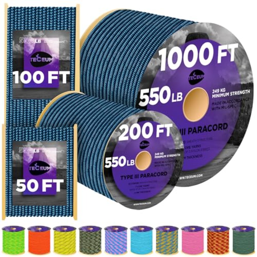 Reflective Paracord Rope 1000  - Para Cord 1000Ft avaliação e preço