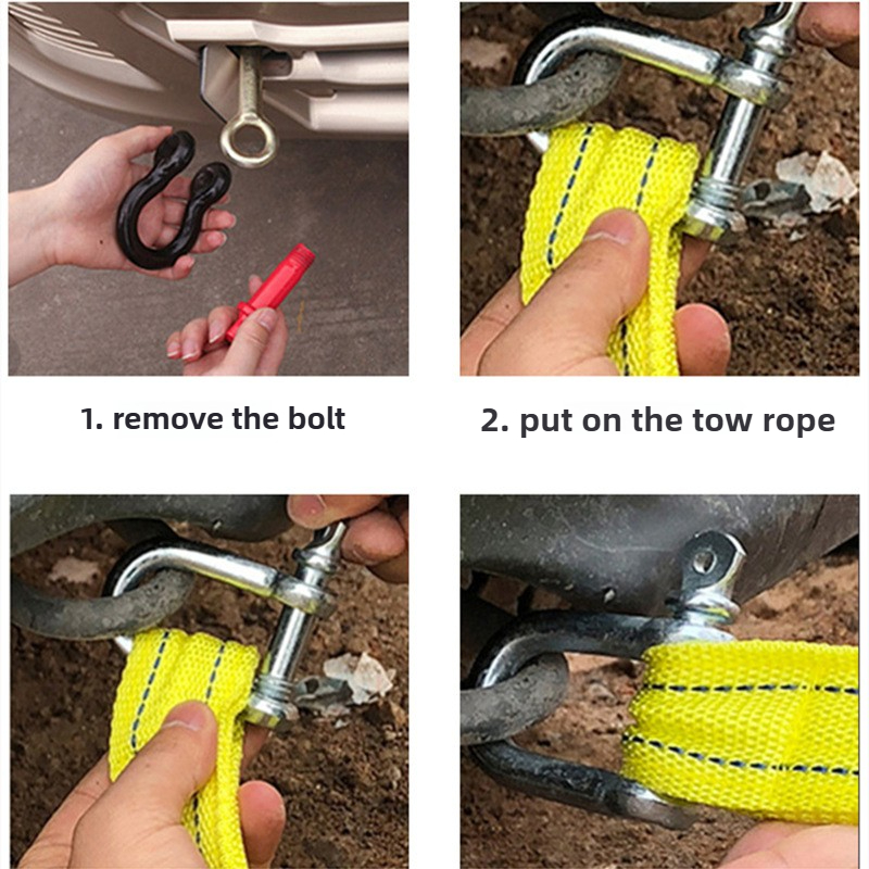 Car Trailer Rope Off Road Pull - Rescue Rope Throw avaliação e preço