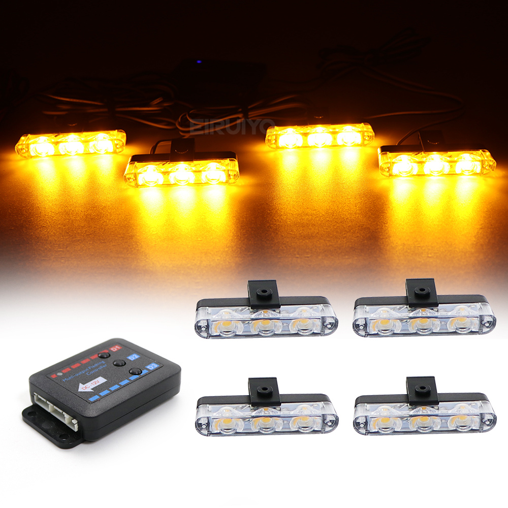 4x 3 LED Grill Car LED Strobe  - Sos Light Strobe avaliação e preço