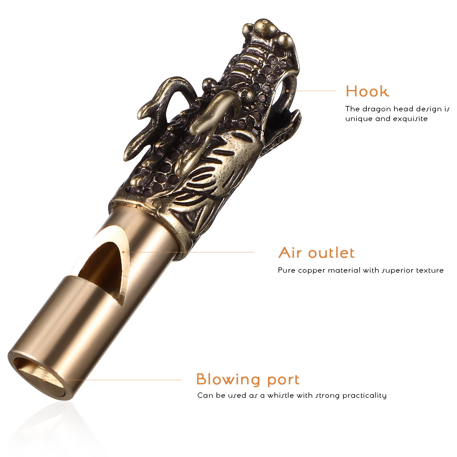 3Pcs Chinese Dragon Whistles B - Emergency Whistle Loud avaliação e preço